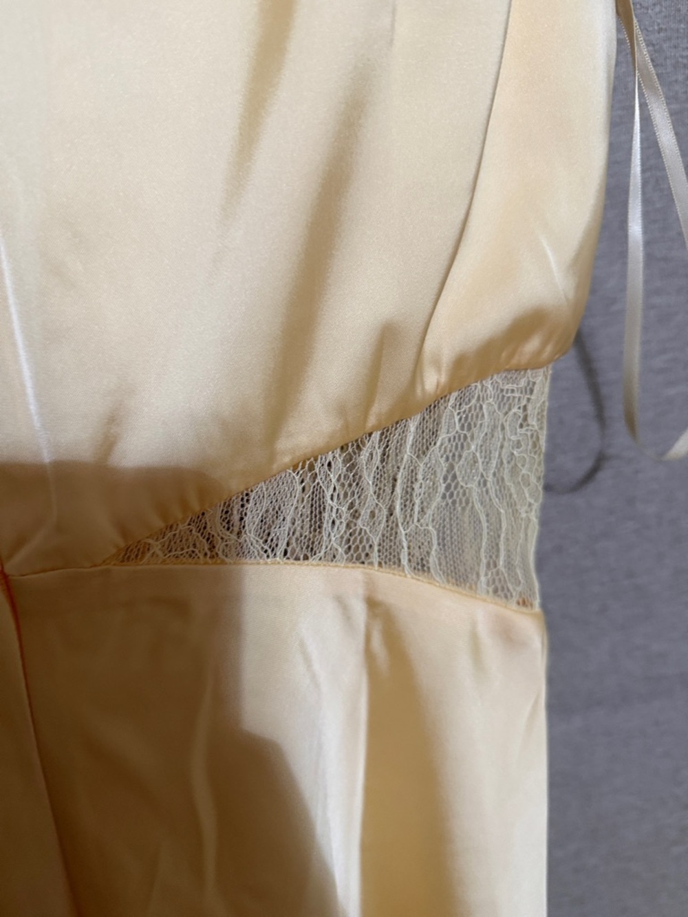 Petal & Pup Pale Yellow Satin Midi Dress - Picture 6 of 10